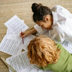 Image of children composing music